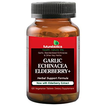 Futurebiotics Garlic Echinacea Elderberry, 120 Vegetarian Tablets