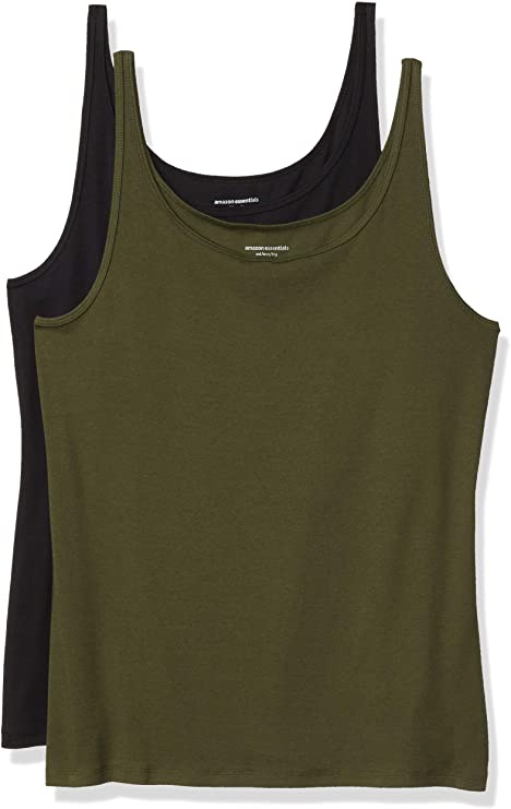 Amazon Essentials Women's 2-Pack Slim-fit Thin Strap Tank