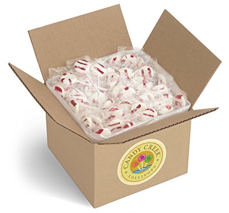 Zany Cane Peppermint Lollipops by Candy Creek, Bulk 5 lb. Carton