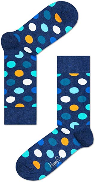 Happy Socks Men's Big Dot Dress Socks 1 pack