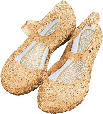 TANDEFLY Flats Mary Jane Dance Party Cosplay Shoes, Snow Queen Princess Sandals for Little GirlsToddler, Birthday, Christmas