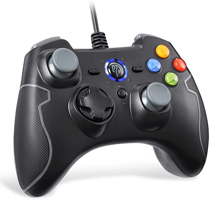 Wired Gaming Controller, EasySMX PC Game Controller Joystick with Dual-Vibration Turbo for Windows/Android/ PS3/ TV Box