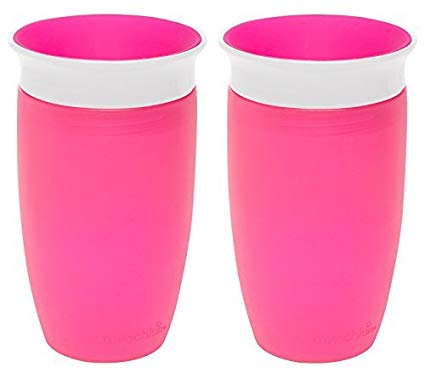 Munchkin Miracle 360 Sippy Cup, Pink, 10 Ounce, 2 Count