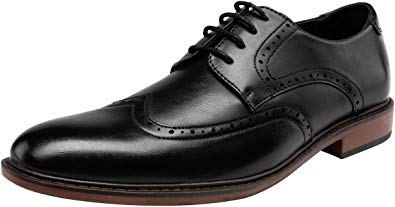 JOUSEN Men's Dress Shoes Modern Brogue Oxford Business Wingtip Shoes