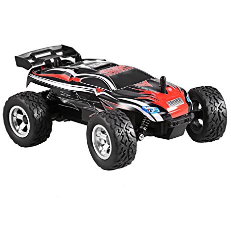 Funmily 2.4GHz High Speed RC Off-road Vehicle Buggy 1:24 20km/h 2 WD Hobby Car Monster truck Toy for Kids Shock-proof RC Car
