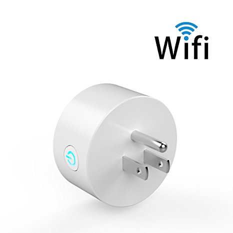 Smart Socket,M.Way Mini Smart Plug Wi-Fi Enabled, Remote Control From Anywhere,Works with Amazon Alexa,Support 2.4GHz Wifi Networks,Voltage 100-240V,Electrical Power Switch for Household Applicances(1PC-B)