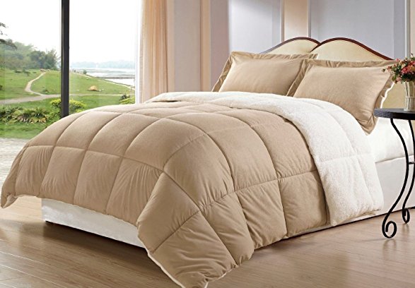 Cozy Beddings 2 Piece Reversible Borrego Comforter Set