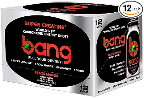 VPX Bang Energy Shots Peach Mango, 24 Pack