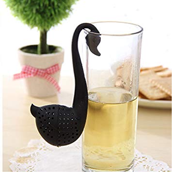 Anshinto Novelty Tea Infuser Swan Loose Tea Strainer Herb Spice Filter Diffuser Office Tea Maker (A)
