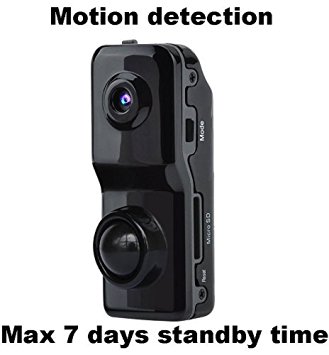 Conbrov Mini Motion Detection Body Infrared Activated Pir Security Camera Video Recorder Surveillance Cam for Home Detector Alarm