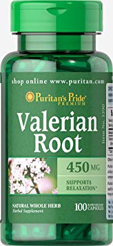 Valerian Root 450 MG 100 Capsules Puritan's Pride Fast Dispatch (390)