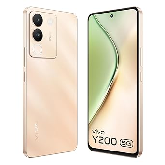 (Refurbished) vivo Y200 5G (Desert Gold, 8GB RAM, 128GB Storage) with No Cost EMI/Additional Exchange Offers