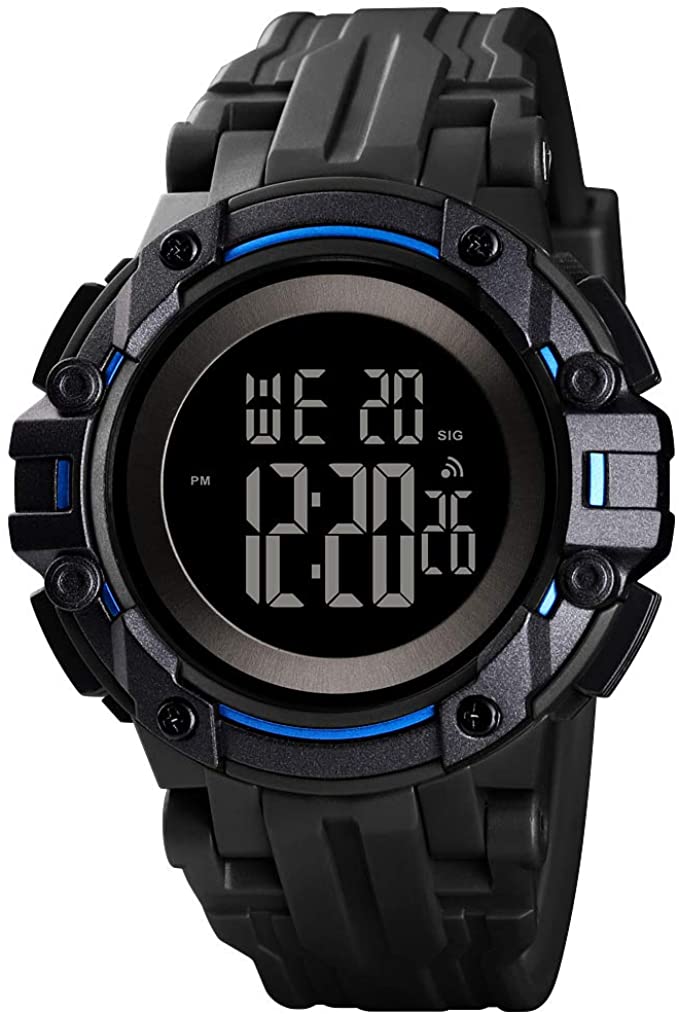 Men's Digital Watch Waterproof Sport Tactical Watches for Men with Stopwatch Alarm