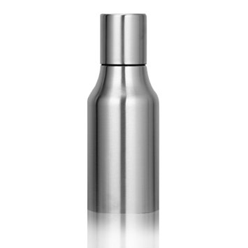 BOGZON Japanese Stainless Steel Leak-proof Sauce/Vinegar/Oil Pot - Home Premium Quality Oil Bottle/Olive Oil Dispenser, 500 ml/Approximately 17 oz, Silver