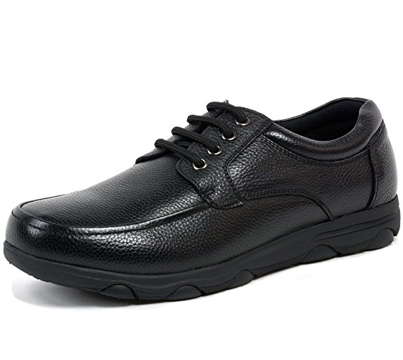 Alpine Swiss Men's Garson Leather Slip Resistant Lace-Up Work Shoes