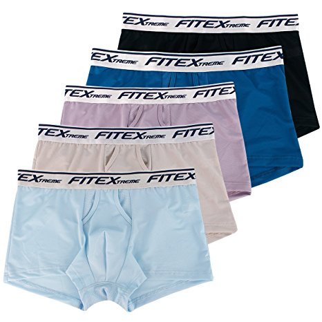 FX Mens 3 to 5 Pack AeroCool Sporty Performance Stretch Fashion Boxer Briefs