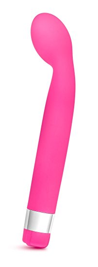 Elegant Smooth Satin Finish Curved Tip Vibrator - Multi Speed G Spot Stimulator - Waterproof - Sex Toy for Women - Sex Toy for Couples (Pink)