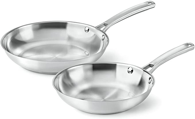 Calphalon Classic Stainless Steel Cookware, Fry Pan, 2-Piece