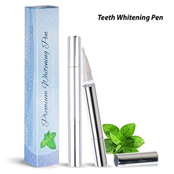 PREMIUM Hydrogen Peroxide Teeth Whitening Pen, Effective, Painless, No Sensitivity, Travel-Friendly, Easy to Use, Smart Whitener, Bright White Smile Pen W/Box & Shade Guide