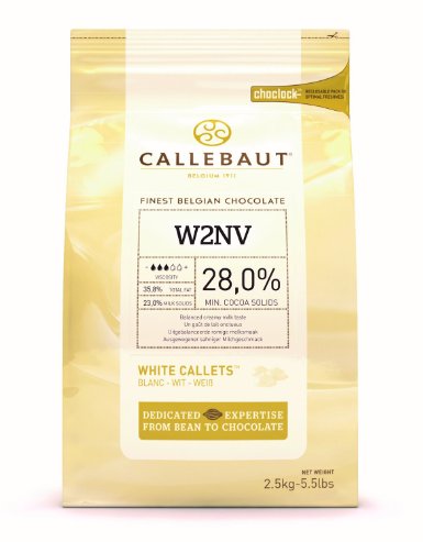 Callebaut W2NV 28% "Select" White Chocolate Easymelt Chips (Callets) (1 x 2.5 kg)