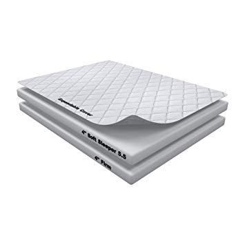 8 Inch Soft Sleeper 5.5 Twin RV/Truck Mattress Bed With 4 Inches of Visco Elastic Memory Foam Assembly Required USA Made