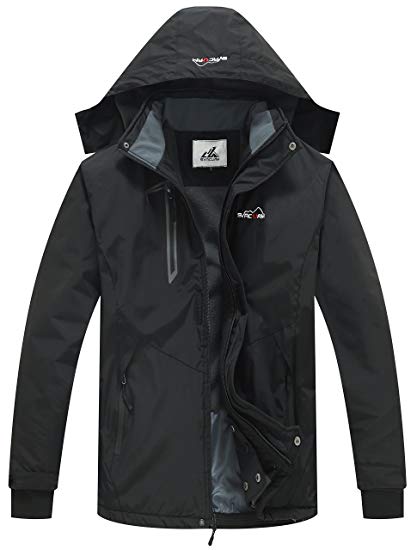 svacuam Men's Hooded Outdoor Sportswear Windbreaker Rain Coat