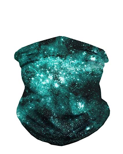 INTO THE AM Galaxy Face Mask Bandanas for Dust, Outdoors, Festivals, Sports