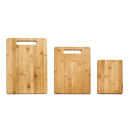 Farberware 3-Piece Bamboo Cutting Board Set, Assorted Sizes