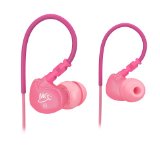 MEE audio Sport-Fi M6 Noise Isolating In-Ear Headphones with Memory Wire Pink