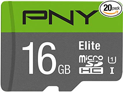 PNY 16GB Elite Class 10 U1 microSDHC Flash Memory Card 20-Pack (P-SDUH16GU1WAC-GEX20)