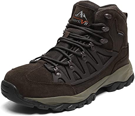 NORTIV 8 Men's Waterproof Hiking Boots Lightweight Mid Trekking Shoes