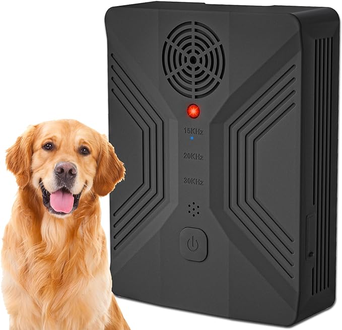 KONG Anti Barking Device, Dog Bark Deterrent Devices with 3 Adjustable Frequency, Rechargeable Ultrasonic Dog Barking Control Device Stop Neighbors Dog from Barking for Indoor & Outdoor Dogs