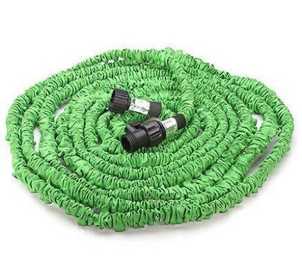 KLAREN Expandable and Flexible Garden Hose 75 ft Expanding or Collapsible Hose for Easy Home Storage (Green, 75 Foot)
