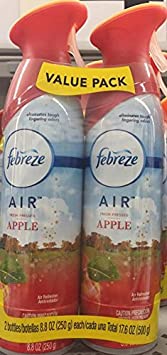 Febreze Air Effects Fresh-Pressed Apple Air Freshener Value PK, 17.6 OZ, 2 bottles