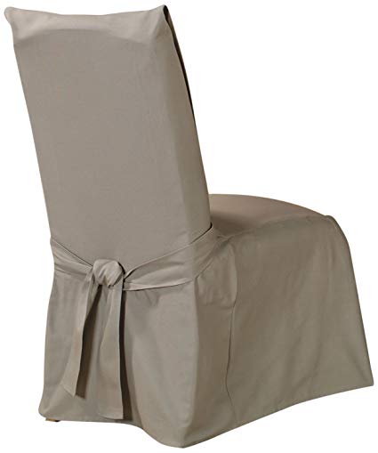 SureFit Duck Solid, Dining Chair, Linen