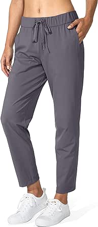 G Gradual Women's Pants with Deep Pockets 7/8 Stretch Ankle Sweatpants for Golf, Athletic, Lounge, Travel, Work