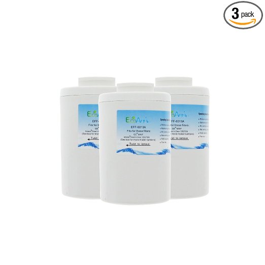 EcoAqua EFF-6013A Replacement for GE MWF also Fits Amana 3-Pack