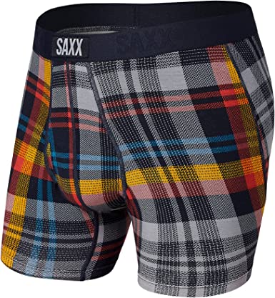 SAXX Men's Underwear- Ultra Super Soft Boxer Briefs with Fly and Built-in Pouch Support – Underwear for Men