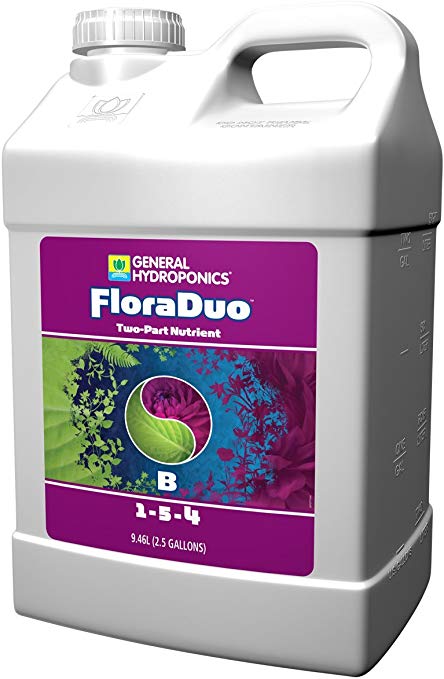 General Hydroponics 726890 Plant Nutrient, 2.5 Gallon