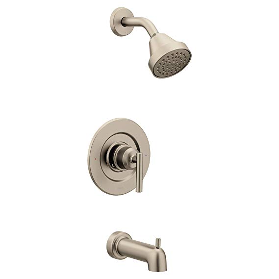 Moen T2903EPBN Gibson Posi-Temp Tub and Shower Faucet Trim Kit Brushed Nickel