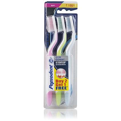 Pepsodent Gum Expert Tooth Brush - Soft, (2 1) Pieces Pack