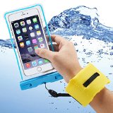 Accmor Waterproof Case with Floating Wrist Strap IPX8 Certified Waterproof Bag for Waterproof iPhone 6 Plus 6 5S 5C 5 4S Samsung Galaxy S6 S5 S4 S3 Note 4 Note 3 Note 2 LG G4 G3 G2 Cell Phone
