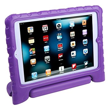 HDE iPad Mini Kids Case Shockproof Handle Stand Cover for Apple iPad Mini 2/3 Retina (Purple)