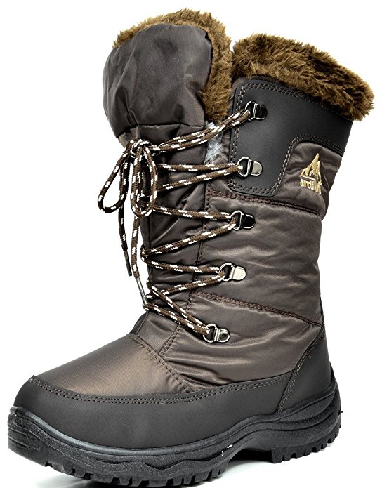 ARCTIV8 MUSK Women's Winter Cold Weather Mid High Faux Fur Snow Boots