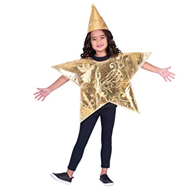 Amscan Christmas Nativity Star Costume Unisex Fancy Dress - 4-8 Years
