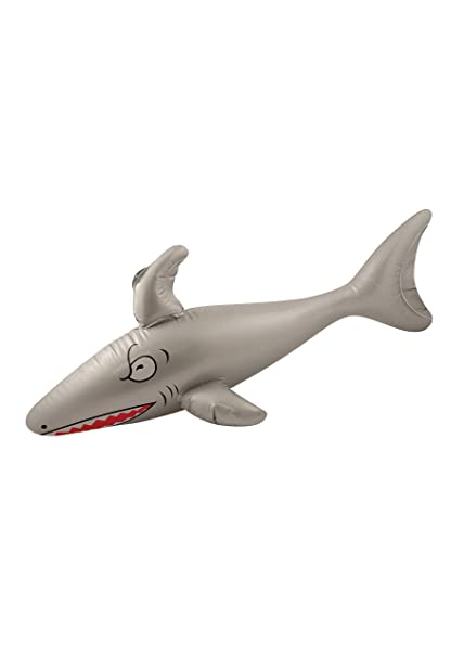Henbrandt Inflatable Shark 90cm Animal Pirate Party Decorations Under the Sea Blow Up Inflatable Toys Pool Party Photo Booth Props Fancy Dress Accessory