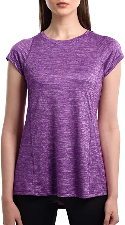 Workout T-Shirt Women's Yoga Tops Sports Ultimate Short-Sleeve Active Running Fitness