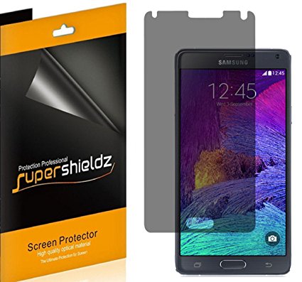 [2 Pack] Supershieldz- Privacy Anti-Spy Screen Protector Shield For Samsung Galaxy Note 4   Lifetime Replacements Warranty - Retail Packaging