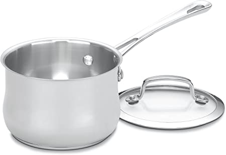 CUISINART 419-14 Contour Stainless 1-Quart Saucepan with Cover