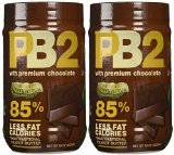 Bell Plantation PB2 Chocolate Peanut Butter 1 lb Jar 2-pack